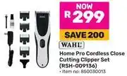 Game Wahl Home Pro Cordless Close Cutting Clipper Set RSH-009136 (850030013) offer