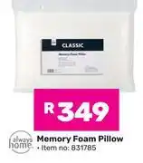 Game Always Home Memory Foam Pillow offer