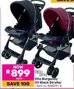 Game Little One Vito Burgundy Or Black Stroller-Each offer