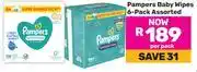 Game Pampers Baby Wipes (6 Pack) Assorted-Per Pack offer