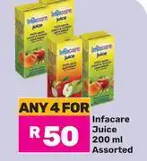 Game Infacare Juice Assorted-For Any 4 x 200ml offer
