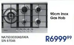 Hirsch's SAMSUNG 90cm Inox Gas Hob offer