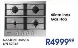 Hirsch's SAMSUNG 60cm Inox Gas Hob offer