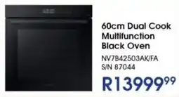 Hirsch's SAMSUNG 60cm Dual Cook Multifunction Black Oven offer