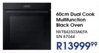 Hirsch's SAMSUNG 60cm Dual Cook Multifunction Black Oven offer