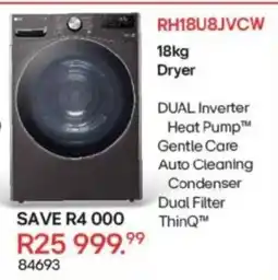 Hirsch's LG Dual Inverter Heat Pump Dryer offer