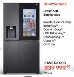 Hirsch's LG Side by Side Fridge Freezer offer