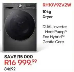 Hirsch's LG Dual Inverter Heat Pump Dryer offer