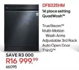 Hirsch's LG 14 place setting QuadWash offer