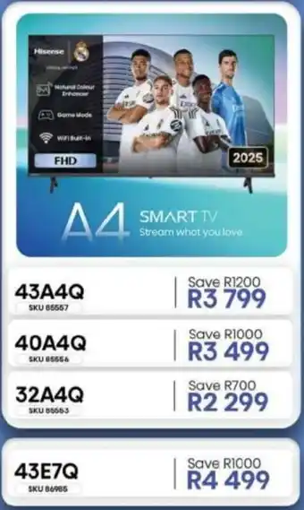 Hirsch's Hisense 32" FHD A4 Smart TV offer