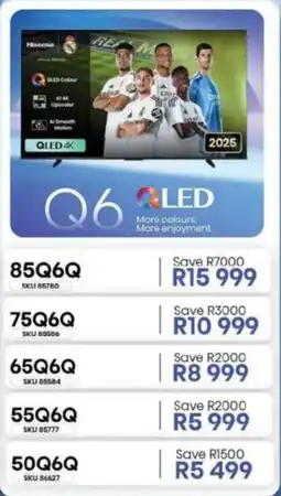 Hirsch's Hisense 50" Q6 QLED 4K TV offer