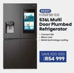 Hirsch's Hisense Multi Door Plumbed Refrigerator offer
