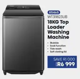 Hirsch's Hisense Top Loader Washing Machine offer