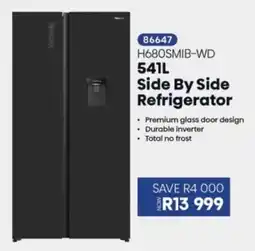 Hirsch's Hisense Side By Side Refrigerator offer