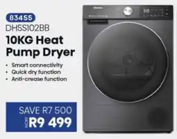 Hirsch's Hisense Heat Pump Dryer offer