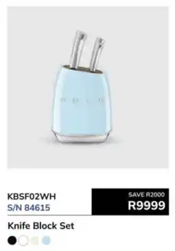 Hirsch's Smeg Knife Block Set offer