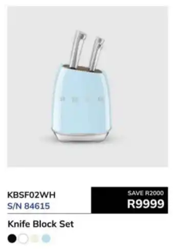 Hirsch's Smeg Knife Block Set offer