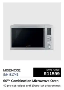 Hirsch's Smeg 60cm Combination Microwave Oven offer