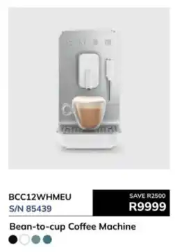 Hirsch's Smeg Bean-to-cup Coffee Machine offer
