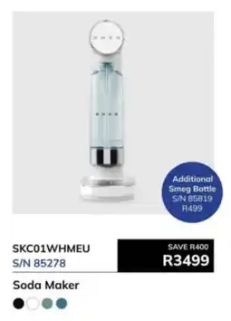 Hirsch's Smeg Soda Maker offer