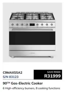Hirsch's Smeg 90cm Gas-Electric Cooker offer