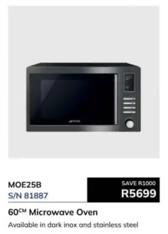Hirsch's Smeg 60cm Microwave Oven offer