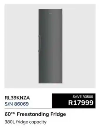Hirsch's Smeg 60cm Freestanding Fridge offer