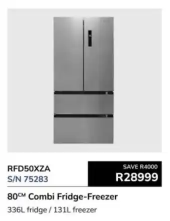 Hirsch's Smeg 80cm Combi Fridge-Freezer offer