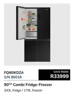 Hirsch's Smeg 90cm Combi Fridge-Freezer offer