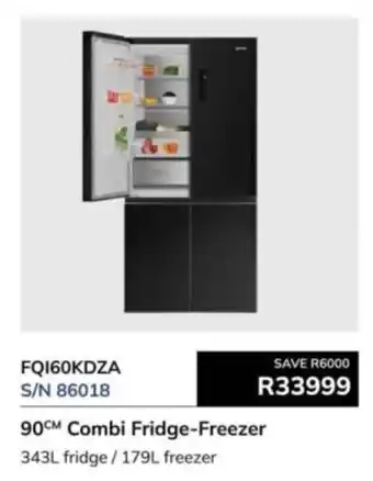 Hirsch's Smeg 90cm Combi Fridge-Freezer offer