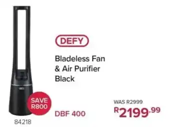 Hirsch's Defy Bladeless Fan & Air Purifier Black offer