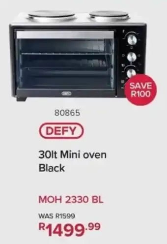 Hirsch's Defy Mini oven Black offer