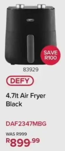 Hirsch's Defy Air Fryer Black offer