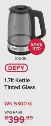 Hirsch's Defy Kettle Tinted Glass offer