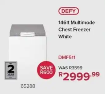 Hirsch's Defy Multimode Chest Freezer White offer