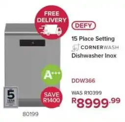 Hirsch's Defy 15 Place Setting Dishwasher Inox offer