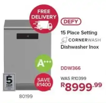 Hirsch's Defy 15 Place Setting Dishwasher Inox offer