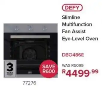 Hirsch's Defy Slimline Multifunction Fan Assist Eye-Level Oven offer