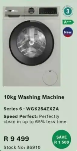 Hirsch's Bosch Washing Machine offer