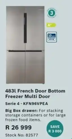 Hirsch's Bosch French Door Bottom Freezer Multi Door offer