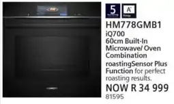 Hirsch's Siemens iQ700 60cm Built-In Microwave/ Oven Combination offer