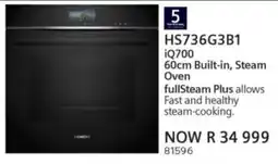 Hirsch's Siemens iQ700 60cm Built-in, Steam Oven offer