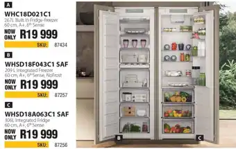 Hirsch's Whirlpool Integrated Fridge offer