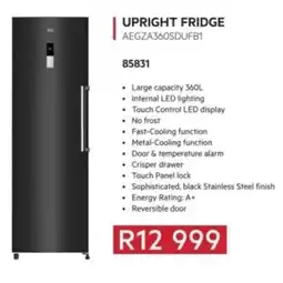 Hirsch's AEG Upright Fridge offer