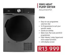 Hirsch's AEG heat pump dryer offer