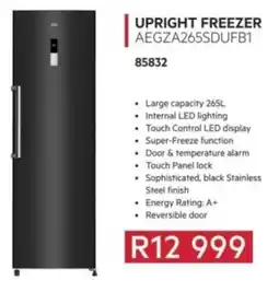 Hirsch's AEG Upright Freezer offer