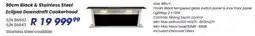 Hirsch's ELBA 90cm Black & Stainless Steel Eclipse Downdraft Cookerhood offer