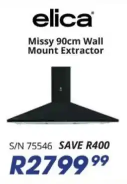 Hirsch's ELBA Elica Missy 90cm Wall Mount Extractor offer