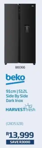 Hirsch's Beko 91cm Side By Side Dark Inox offer