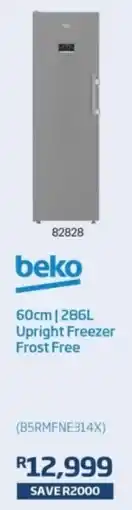 Hirsch's Beko 60cm Upright Freezer Frost Free offer